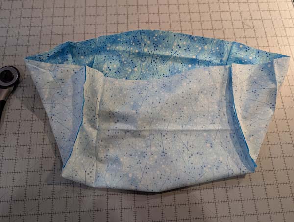 Sweet Pea Fabric Boxes 8 Lining Stitched