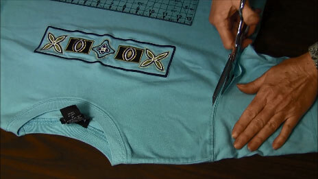 How to make a t-shirt tote bag - Cutting Sleeves