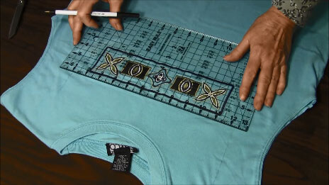 How to make a t-shirt tote bag - Trace Opening