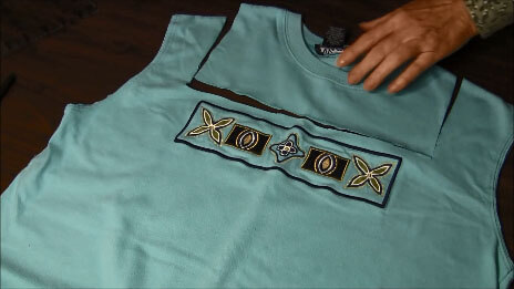 How to make a t-shirt tote bag - Removing Neck Opening