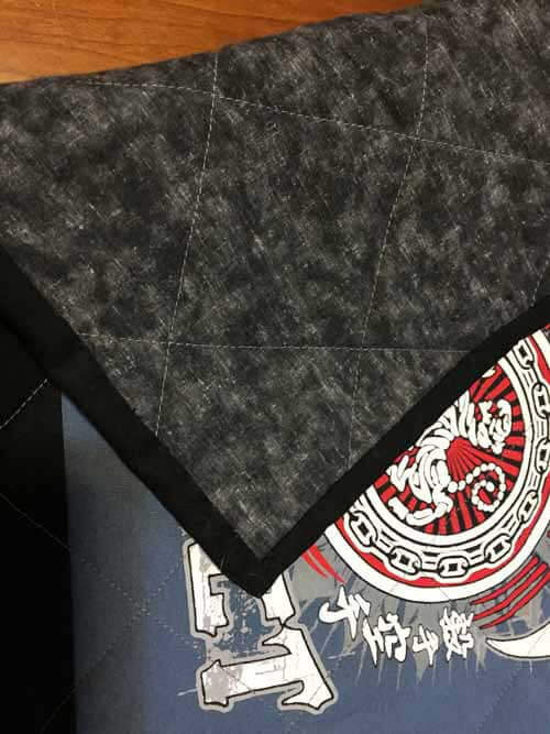 T-Shirt Quilt Binding & Label