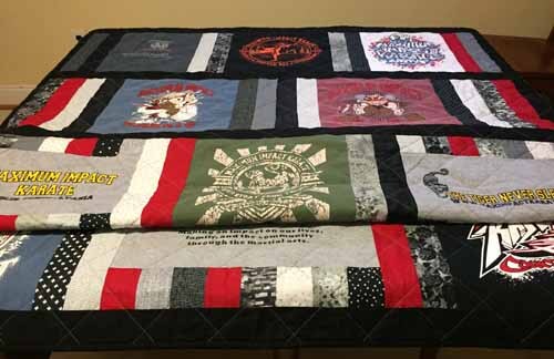 T-Shirt Quilt Binding & Label