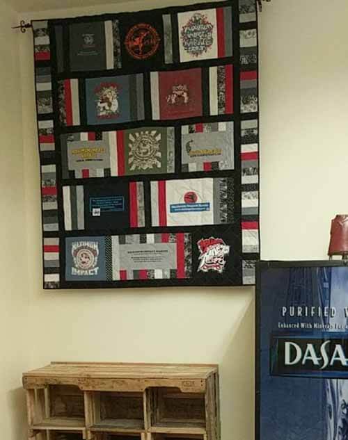 T-Shirt Quilt - Finished Quilt