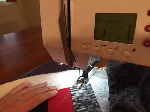 T-Shirt Quilt - Quilting the top