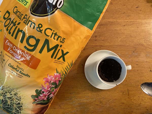 Teacup Planter Add Soil