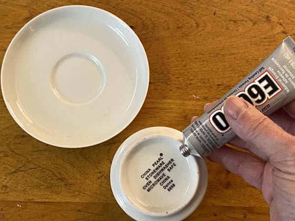 Teacup Planter Glue Teacup to Saucer