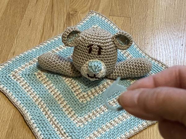 Teddy Bear Lovey Stitch Marker