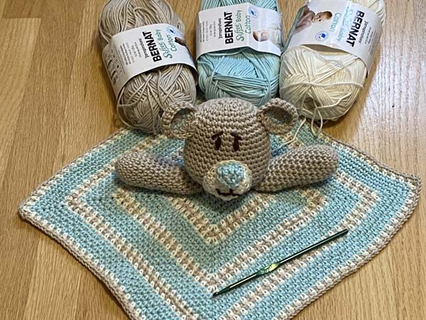 Teddy Bear DIY Lovey With Yarn and Hook