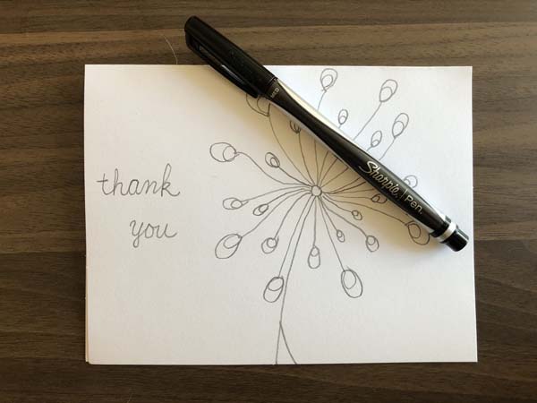 Thank you card 1 step 6