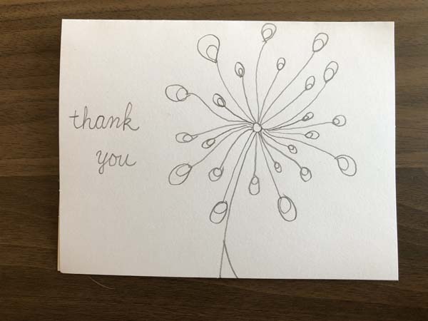Thank you card 1 step 7