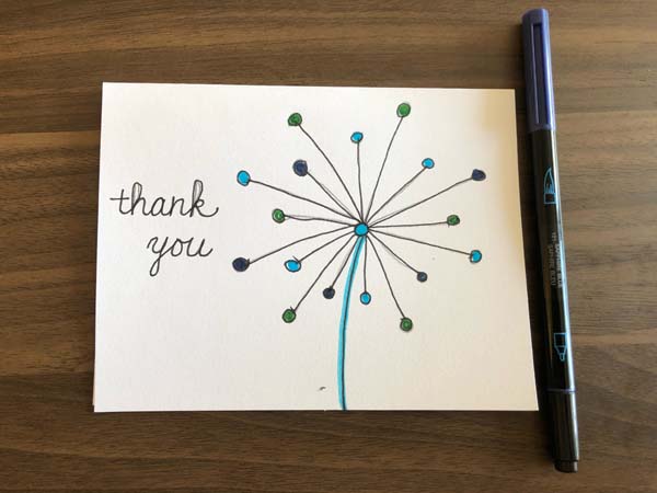Thank you card 2 step 19