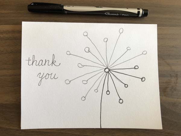 Thank you card 2 step 9