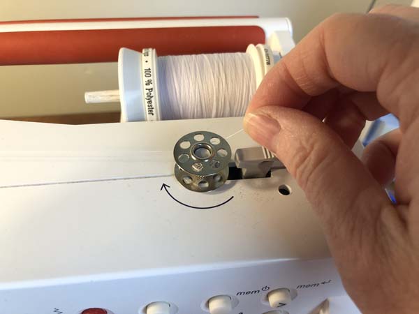 Thread a Bobbin 6 Wrap Thread Around