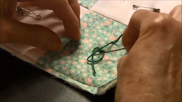 Tie a Quilt tie twice