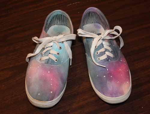 Tie Dyed Galaxy Sneakers