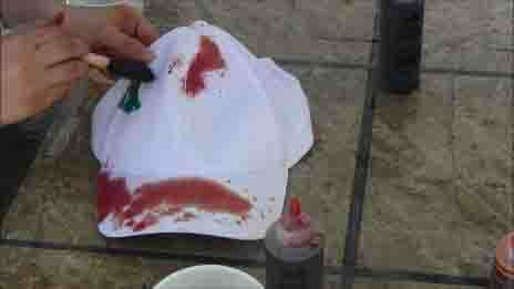 Tie Dye Painting the Hat Method