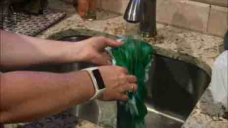 Tie Dye Rinsing