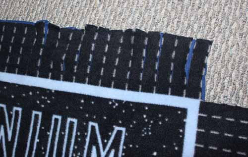 Tied Fleece Blanket Tutorial