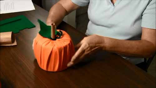 Fabric Toilet Paper Roll Pumpkin - Insert into Roll