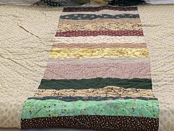 Totally Scrappy Quilt Long Strip
