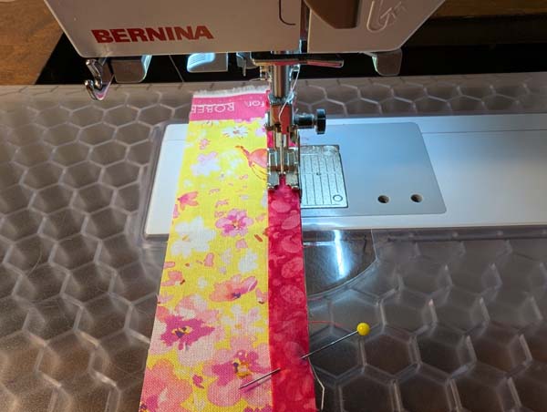 Towel Border 11 Sew Border and accent strip together