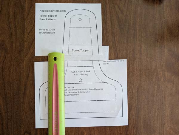 Towel Topper Pattern Extension