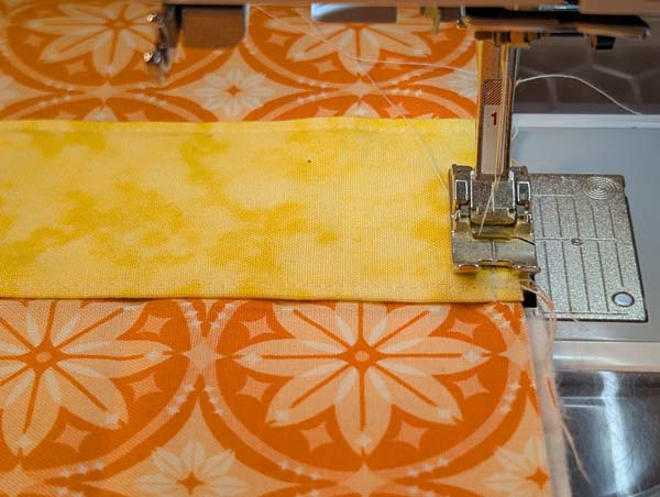 Towel with Band 18 Stitch Band 1