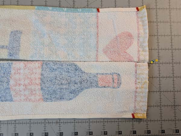 Towel with Band 33 Create Second Pleat