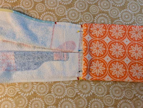 Towel with Band 41 Pin Back