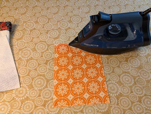 Towel with Band 7 Fold Topper Fabric in Half