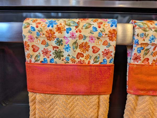 Towel with Band Closeup Stitching 2