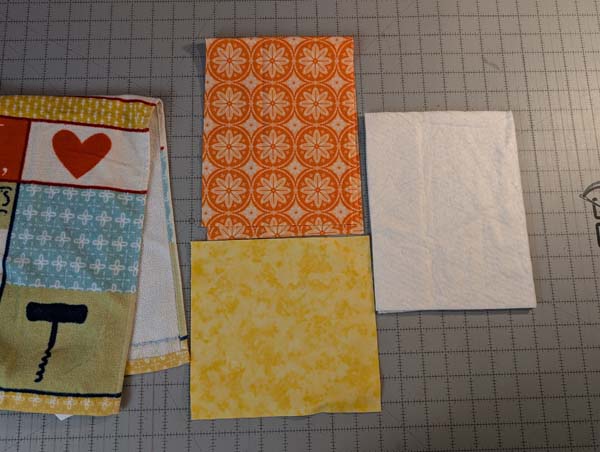 Towel with Band Fabric Cut out