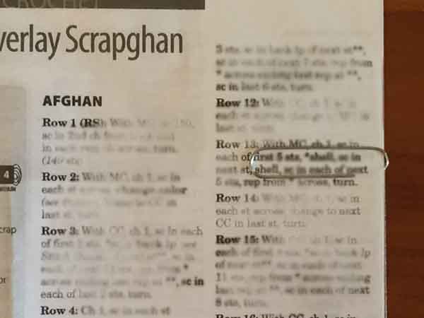 Track Stitches for Crochet & Knitting - Paper Clip