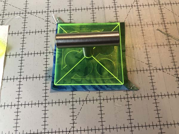 Trim Lock Line Up Half Square Triangle Block