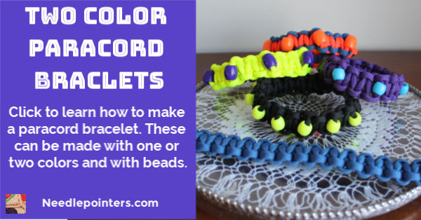 How to Make A Paracord Bracelet with One or Two Colors and Beads