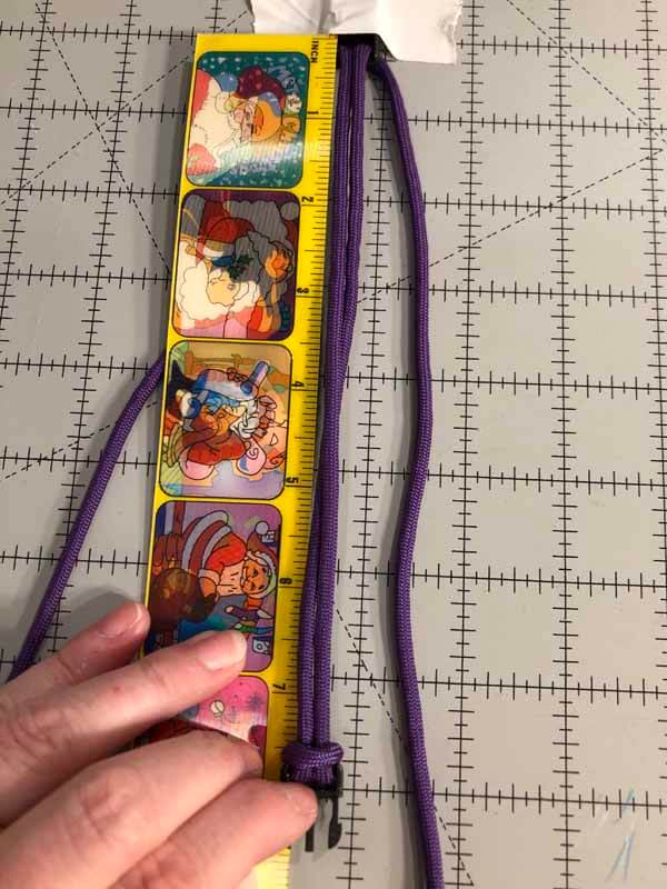 Two Color Paracord Bracelets with Beads - Measure between buckles