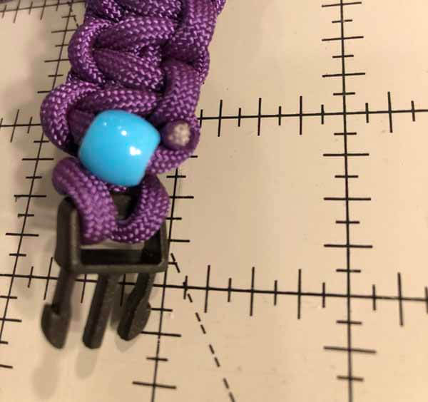 Two Color Paracord Bracelets with Beads - Cut Extra Cord