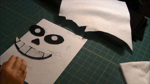 Undertale Sans Hat Tutorial - Cut Out Pieces