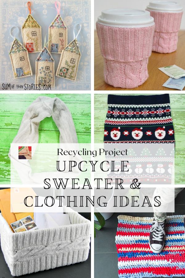Upcycle Sweater and Clothing Ideas