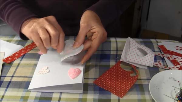 Valentine Fabric Card 11 Score Heat n Bond