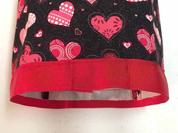Valentines Tissue Box Cover- Attaching Ribbon