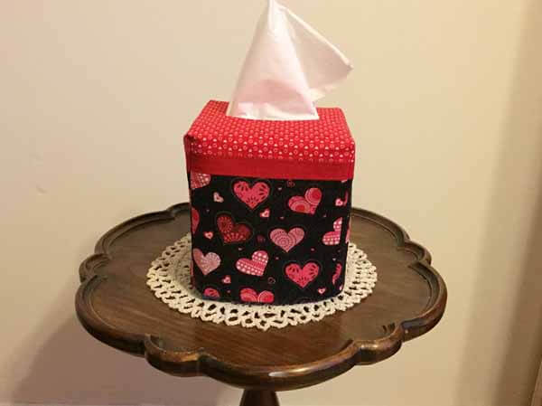 Valentines Tissue Box Cover Project