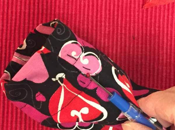 Valentines Goodie Bag Tutorial - Open Side Stitches