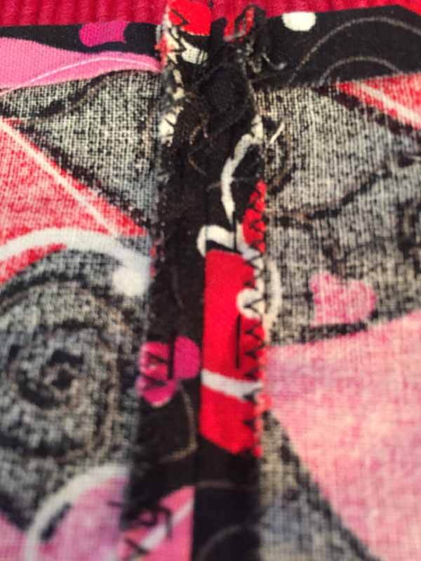 Valentines Goodie Bag Tutorial - stitch flat seams