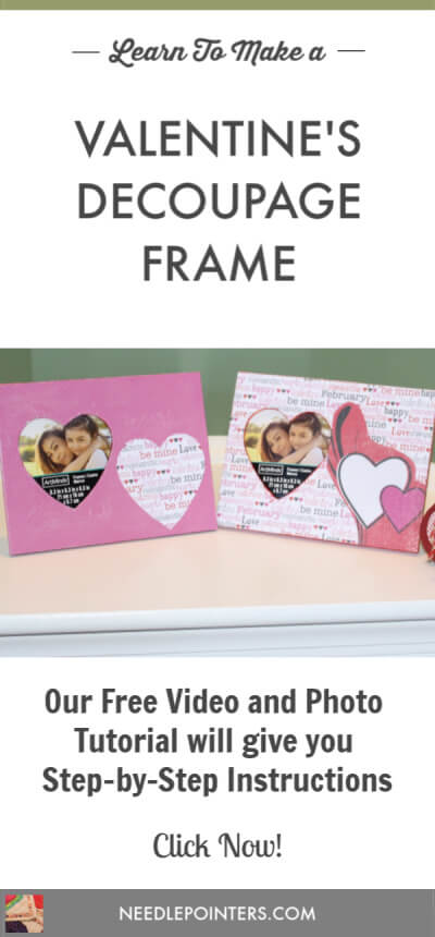 Decoupage Frame with Scrapbook Paper