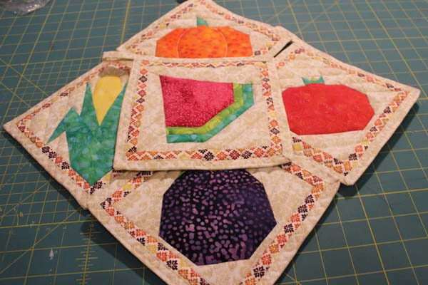 Quilt As You Go Pot Holder