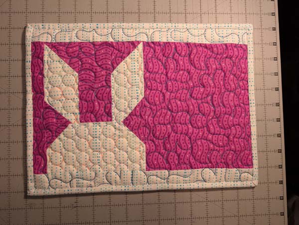 Villa Rosa Hot Pad 20 Finished Back