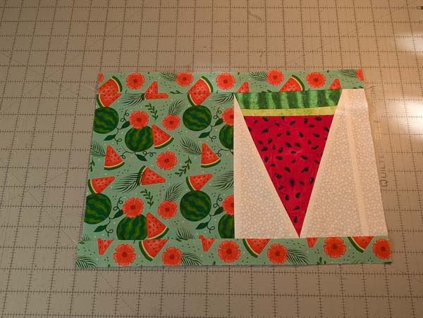 Villa Rosa Hot Pad 3 Sew Extra Strip to Top and Bottom