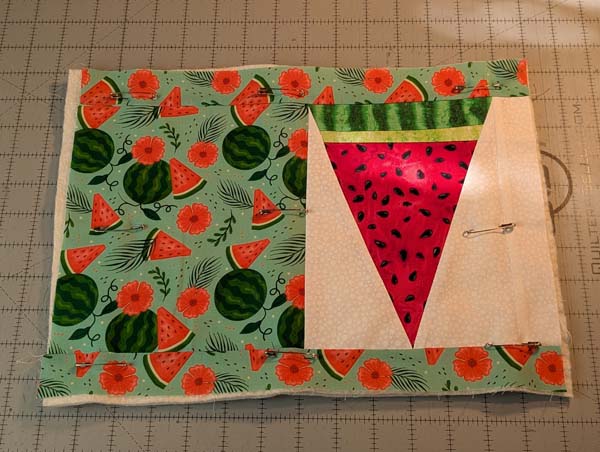 Villa Rosa Hot Pad 7 Pin and Quilt Layers