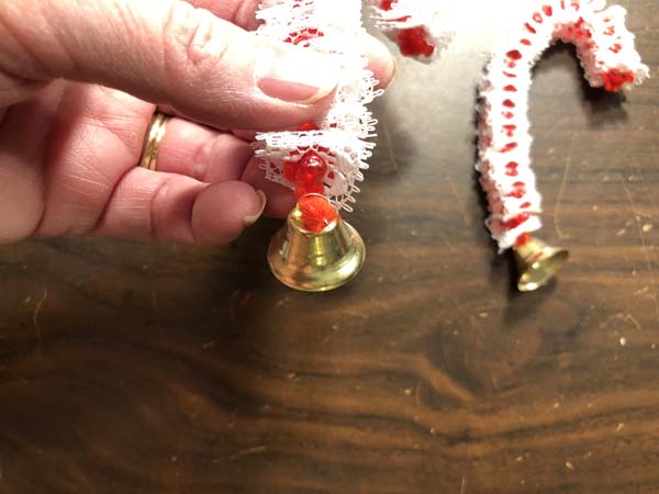 Vintage Candy Cane Ornament 16 Add Bell